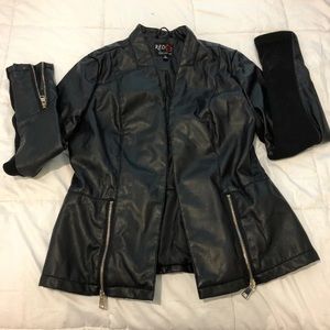 Faux leather jacket